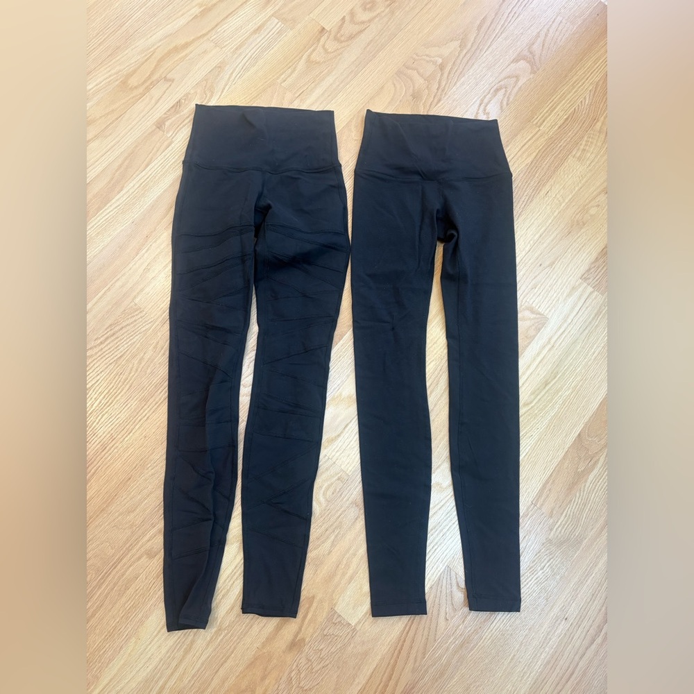 Lululemon set of 2 Wunder Under LUON black SZ 4 super high rise